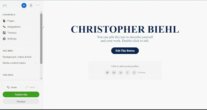 activate work page